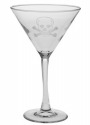 Rolf Skull & Cross Bones 10 oz. Martini Glass